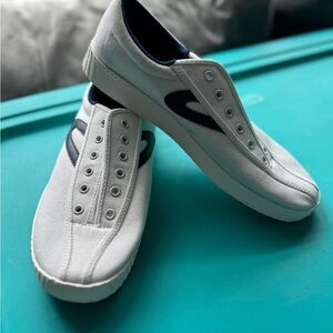 Tretorn Canvas Sneakers with Navy Detail